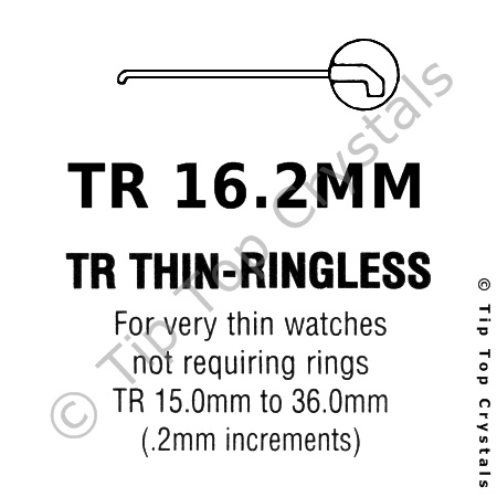 GS TR 16.2mm Watch Crystal