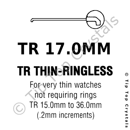 GS TR 17.0mm Watch Crystal - Click Image to Close