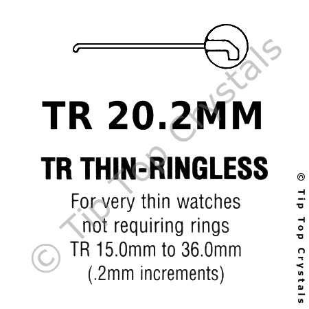 GS TR 20.2mm Watch Crystal - Click Image to Close