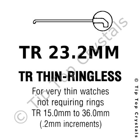 GS TR 23.2mm Watch Crystal