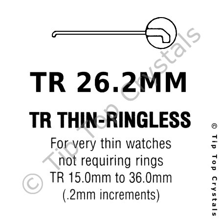 GS TR 26.2mm Watch Crystal - Click Image to Close