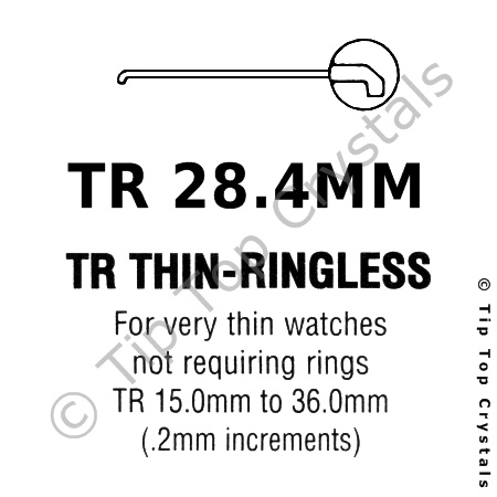 GS TR 28.4mm Watch Crystal