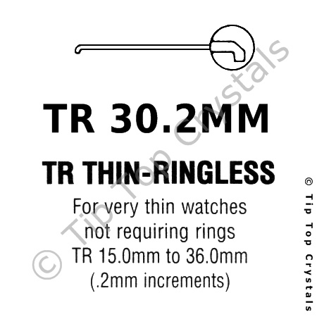 GS TR 30.2mm Watch Crystal