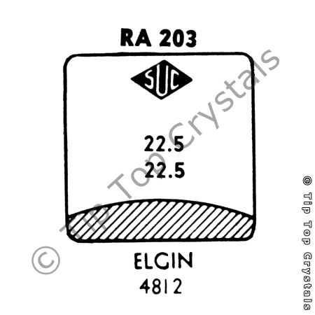 SUC RA203 Watch Crystal