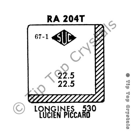 SUC RA204T Watch Crystal