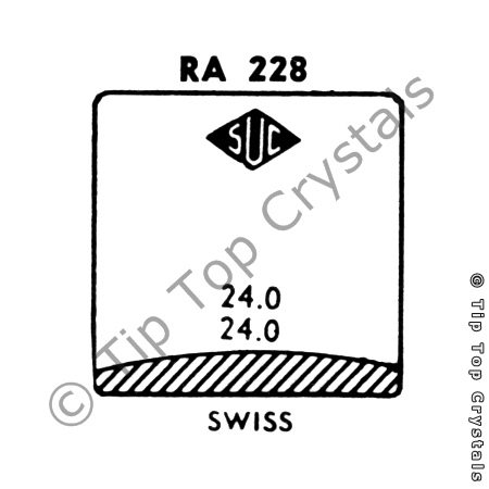 SUC RA228 Watch Crystal