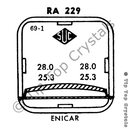 SUC RA229 Watch Crystal