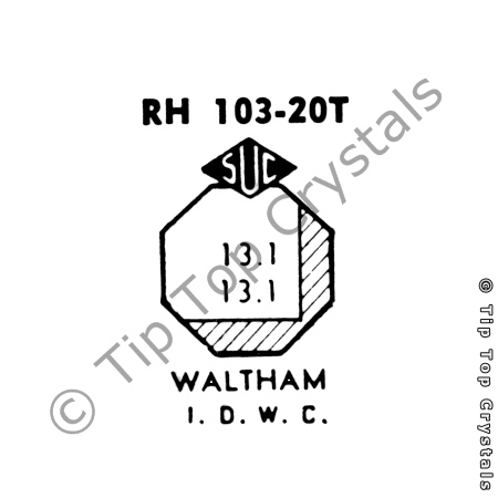 SUC RH103-20T Watch Crystal