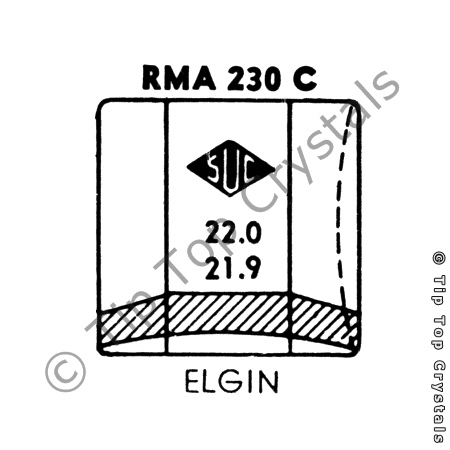 SUC RMA230C Watch Crystal