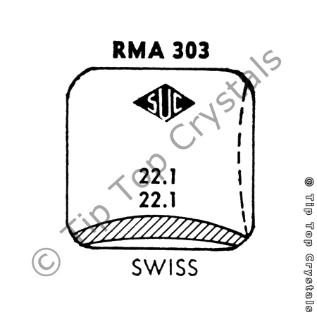 SUC RMA303 Watch Crystal