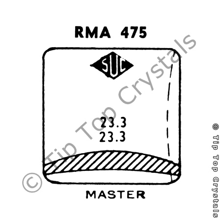 SUC RMA475 Watch Crystal