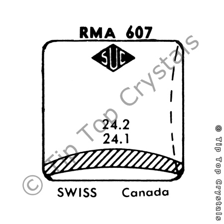 SUC RMA607 Watch Crystal