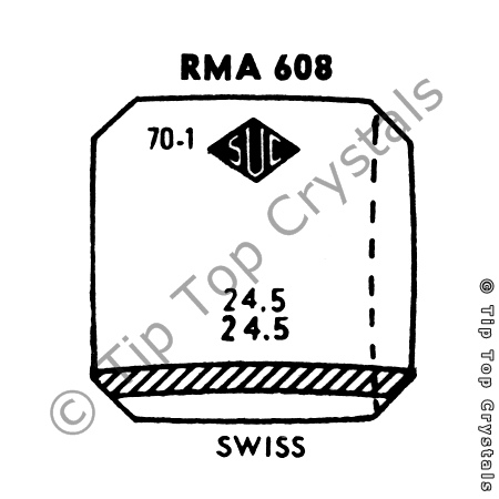 SUC RMA608 Watch Crystal