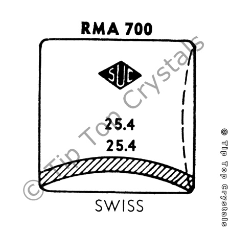 SUC RMA700 Watch Crystal