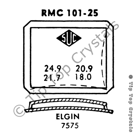 SUC RMC101-25 Watch Crystal