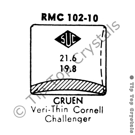 SUC RMC102-10 Watch Crystal