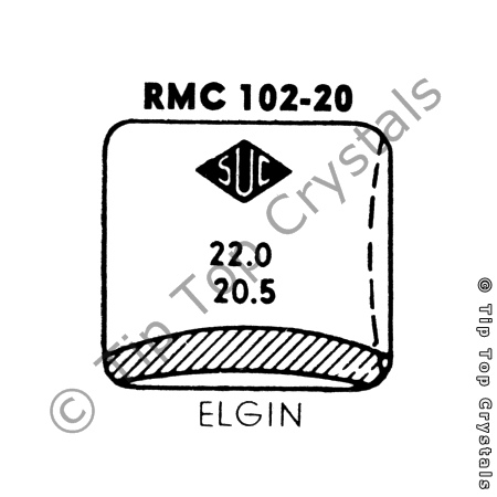 SUC RMC102-20 Watch Crystal