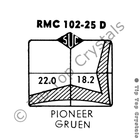 SUC RMC102-25D Watch Crystal