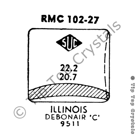 SUC RMC102-27 Watch Crystal