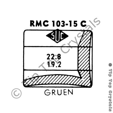 SUC RMC103-15C Watch Crystal
