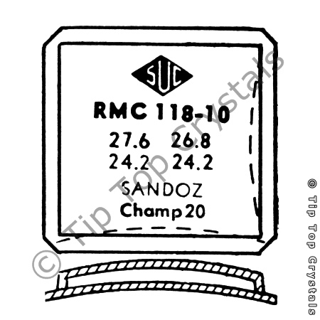 SUC RMC118-10 Watch Crystal