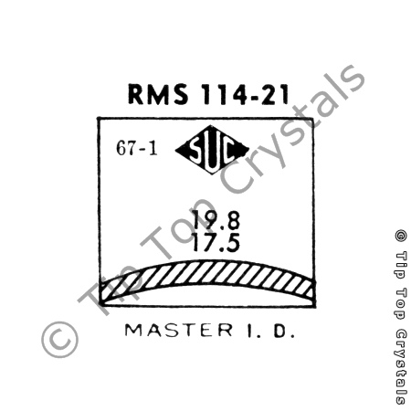 SUC RMS114-21 Watch Crystal - Click Image to Close