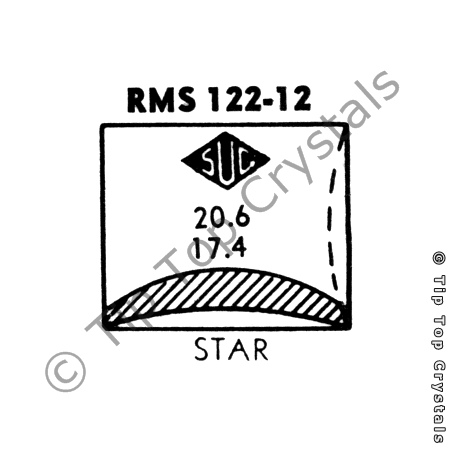 SUC RMS122-12 Watch Crystal