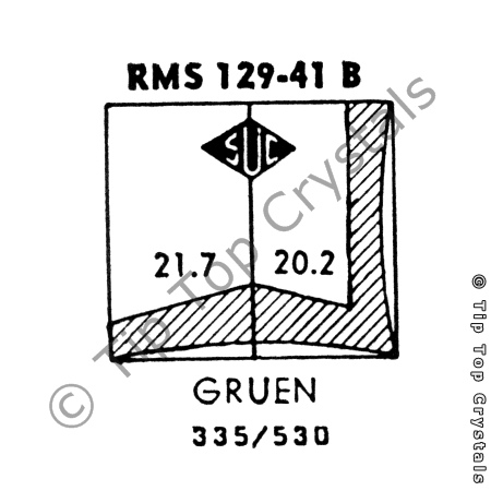 SUC RMS129-41B Watch Crystal
