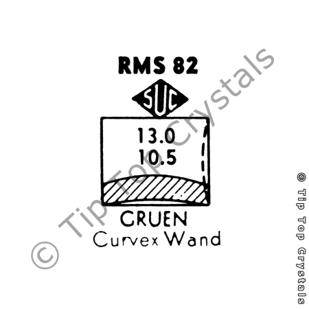 SUC RMS82 Watch Crystal