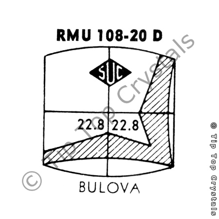 SUC RMU108-20D Watch Crystal