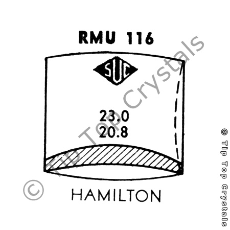 SUC RMU116 Watch Crystal