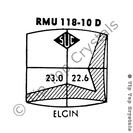 SUC RMU118-10D Watch Crystal