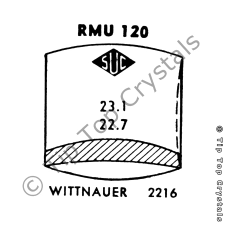 SUC RMU120 Watch Crystal