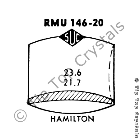 SUC RMU146-20 Watch Crystal