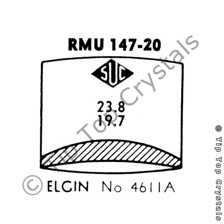 SUC RMU147-20 Watch Crystal