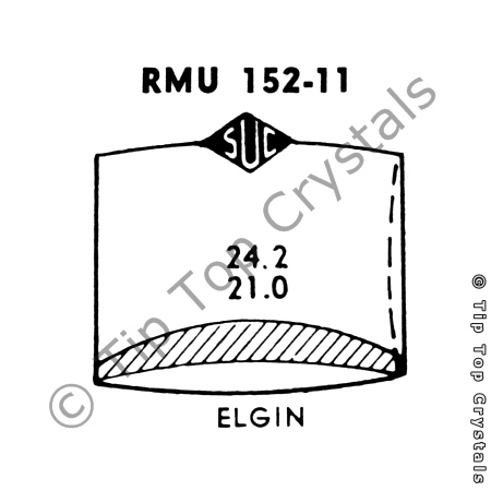 SUC RMU152-11 Watch Crystal