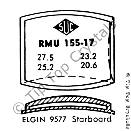 SUC RMU155-17 Watch Crystal