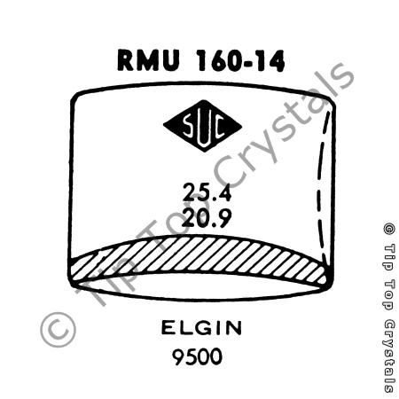 SUC RMU160-14 Watch Crystal