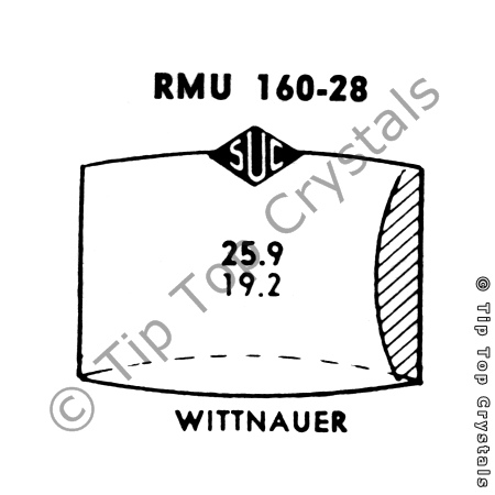 SUC RMU160-28 Watch Crystal