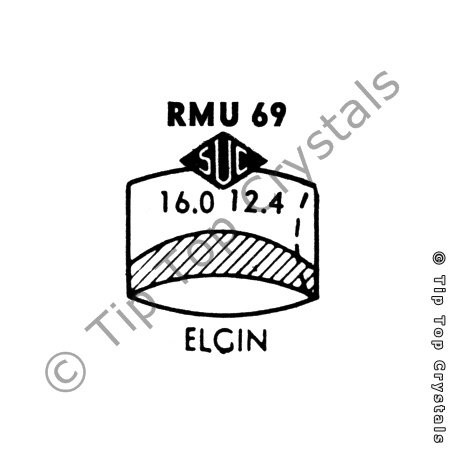 SUC RMU69 Watch Crystal - Click Image to Close
