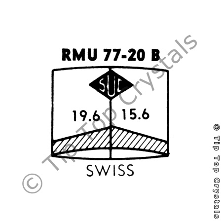 SUC RMU77-20B Watch Crystal - Click Image to Close