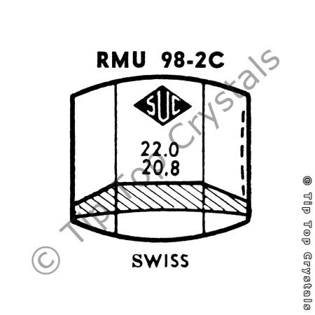 SUC RMU98-2C Watch Crystal