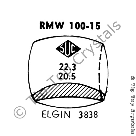 SUC RMW100-15 Watch Crystal
