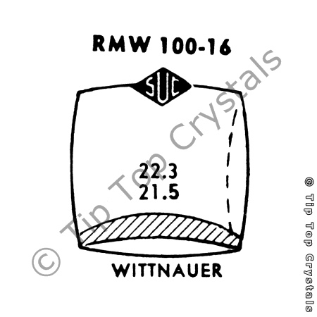SUC RMW100-16 Watch Crystal