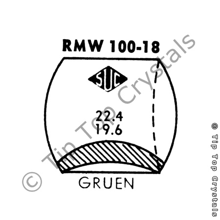 SUC RMW100-18 Watch Crystal