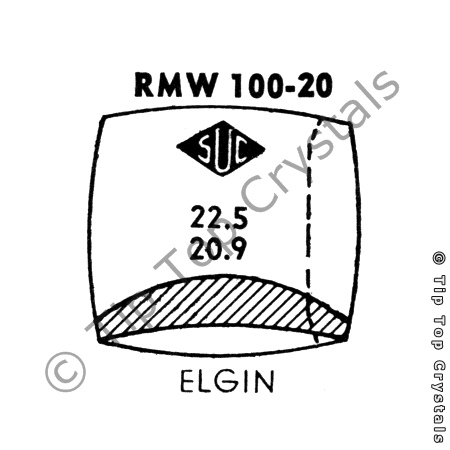 SUC RMW100-20 Watch Crystal