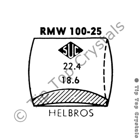SUC RMW100-25 Watch Crystal