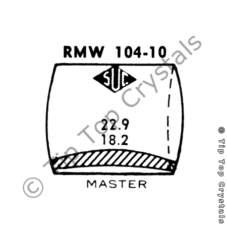 SUC RMW104-10 Watch Crystal
