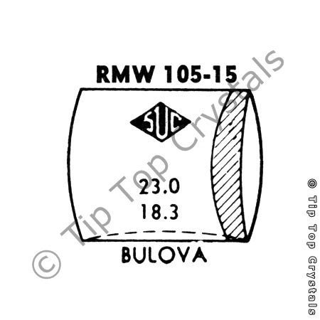 SUC RMW105-15 Watch Crystal