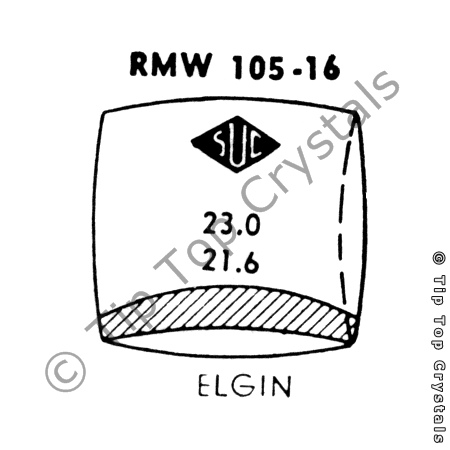 SUC RMW105-16 Watch Crystal